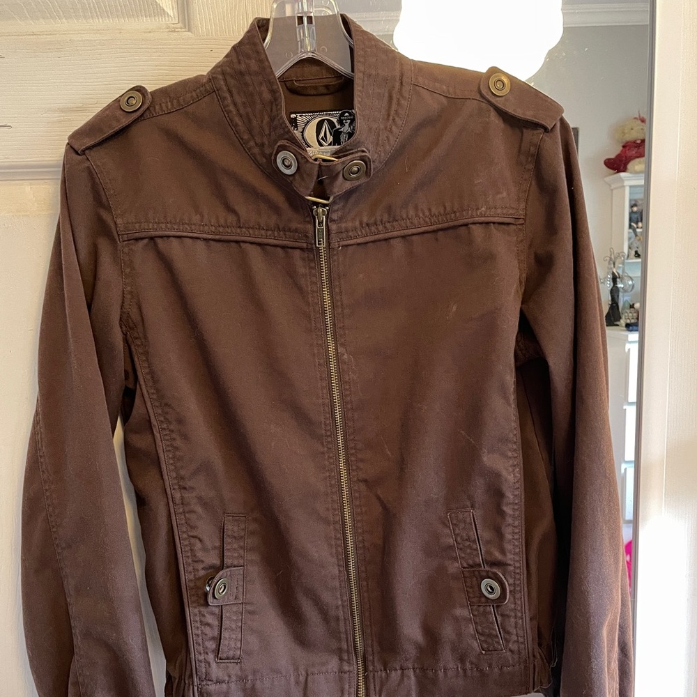 Volcom Moto Style Brown Jacket